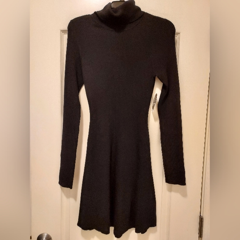 Simple Black Sweater Dress